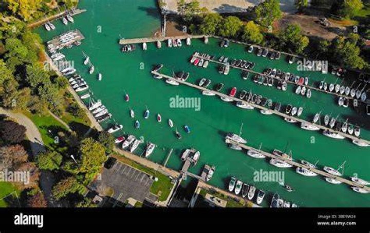 Docked boats are on a shore Docked boats are on a shore