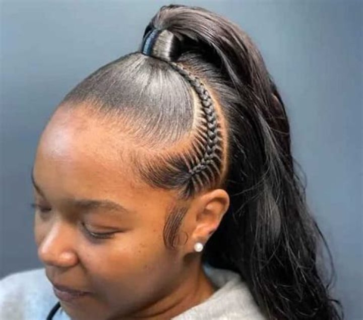 High braided ponytail weave designs High braided ponytail weave designs