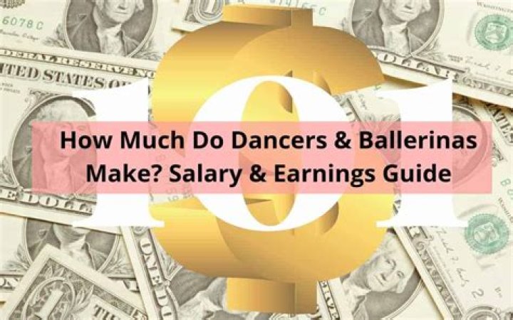 How much do dancers make on tour How much do dancers make on tour