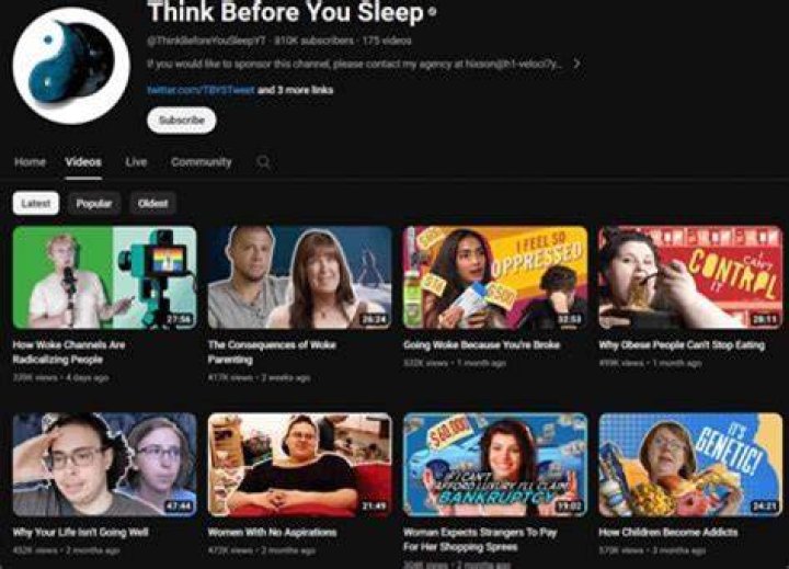 Think Before You Sleep Youtuber overview