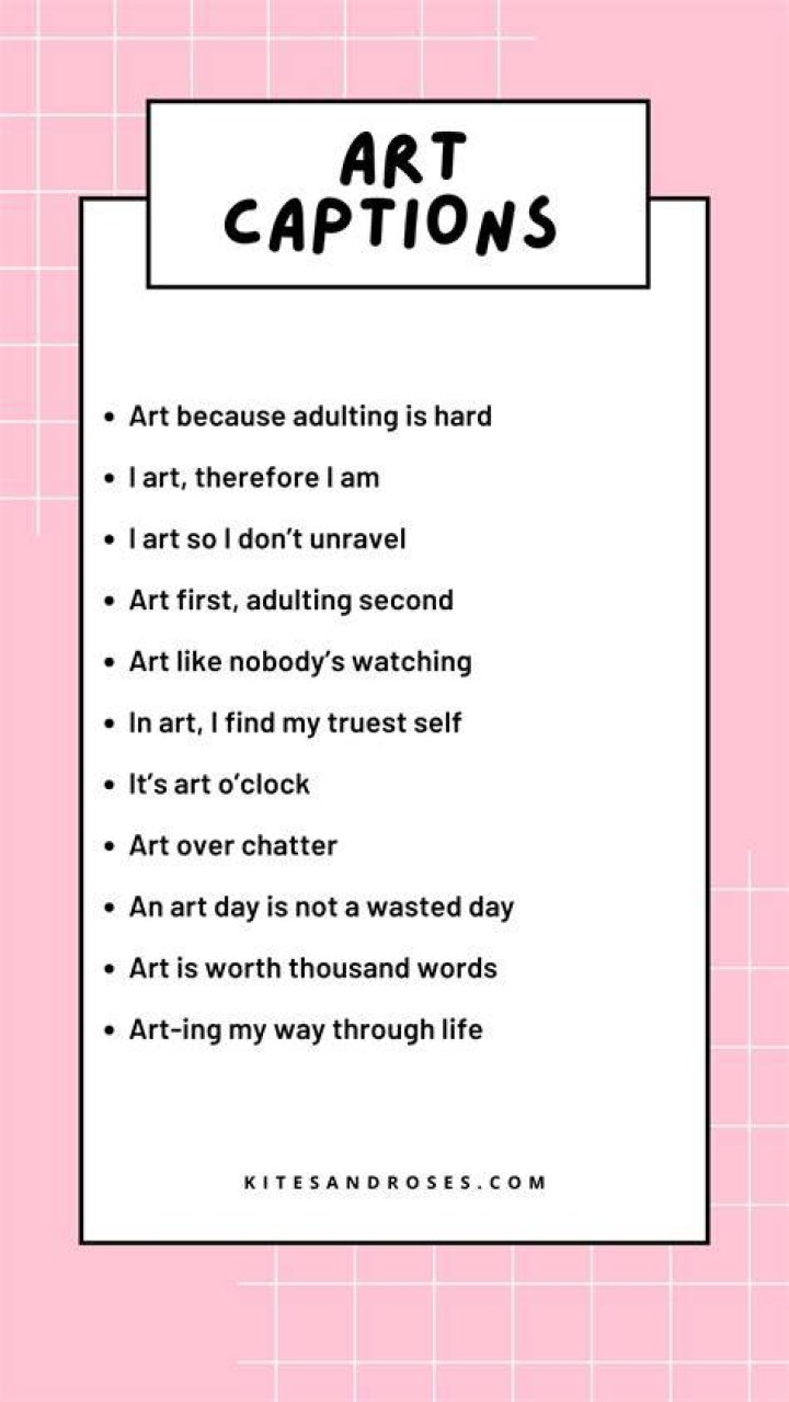 Thoughtful captions for drawing post